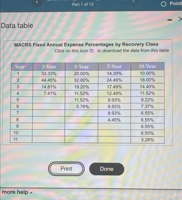  Please help answer ALL 13 parts to this problem. Just zoom