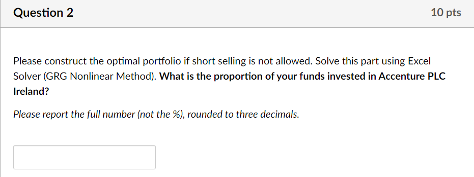 on January 2, 2014 (Wednesday) you decide to invest in a portfolio