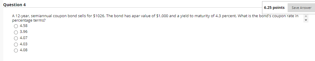  NO EXPLANATION NEEDED - AS SOON AS POSSIBLE Question 4 6.25