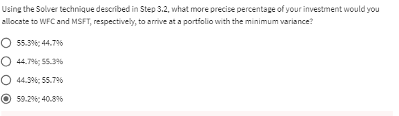  Using the Solver technique described in Step 3.2, what more precise