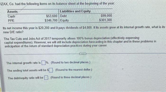  106. I am need help solving this problem for my corporate