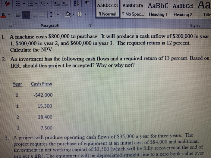 1&2 problems ET: EE21 | cDe AaBbc 1 Normal 1 No Spac...