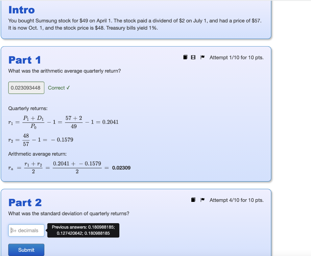 Can someone help me solve part 2 please? Intro You bought Sumsung