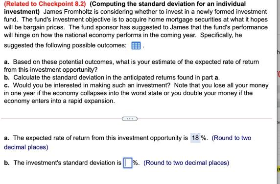  (Related to Checkpoint 8.2) (Computing the standard deviation for an individual