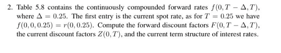 please solve in Excel and show how you've reached solution Table 5.8