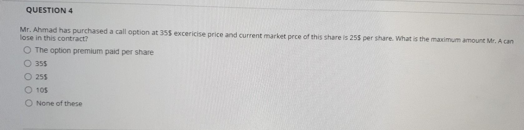 $75 per share, an annual coupon payment of $55. and a related