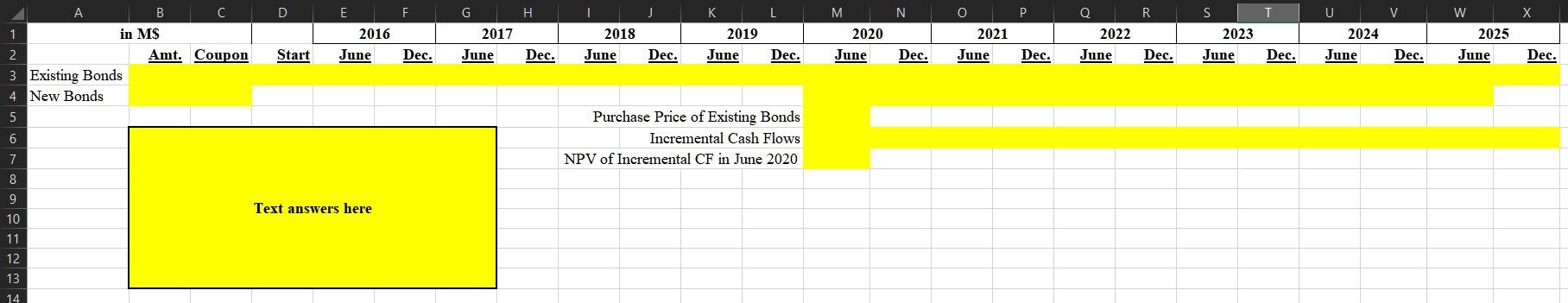 PROBLEM 1 In January 1, 2016, Argo issued a 10-year, $700M bond
