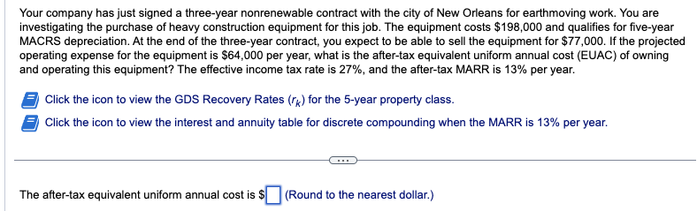 Please show work Your company has just signed a three-year nonrenewable contract