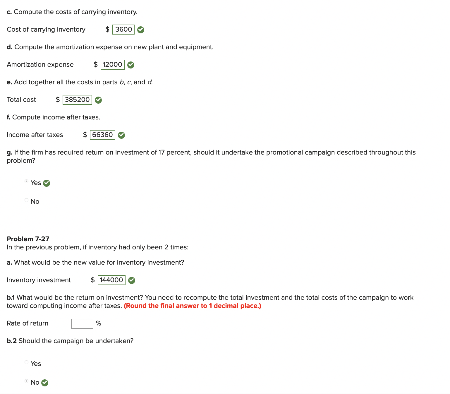 a promotional campaign that will increase annual credit sales by $480,000. The