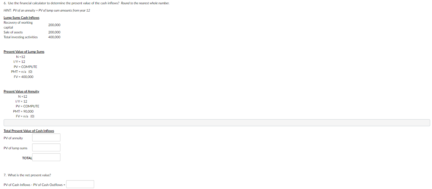 rules of answering more than one question. 1. What is undiscounted cash