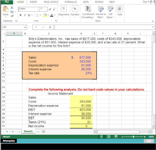  ALE HOME INSERT PAGE LAYOUT FORMULAS DATA REVIEW VIEW Sign In