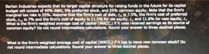 raising funds in the future for its capital budget will consist of