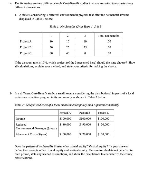  extra credit answer quick please 4. The following are two different