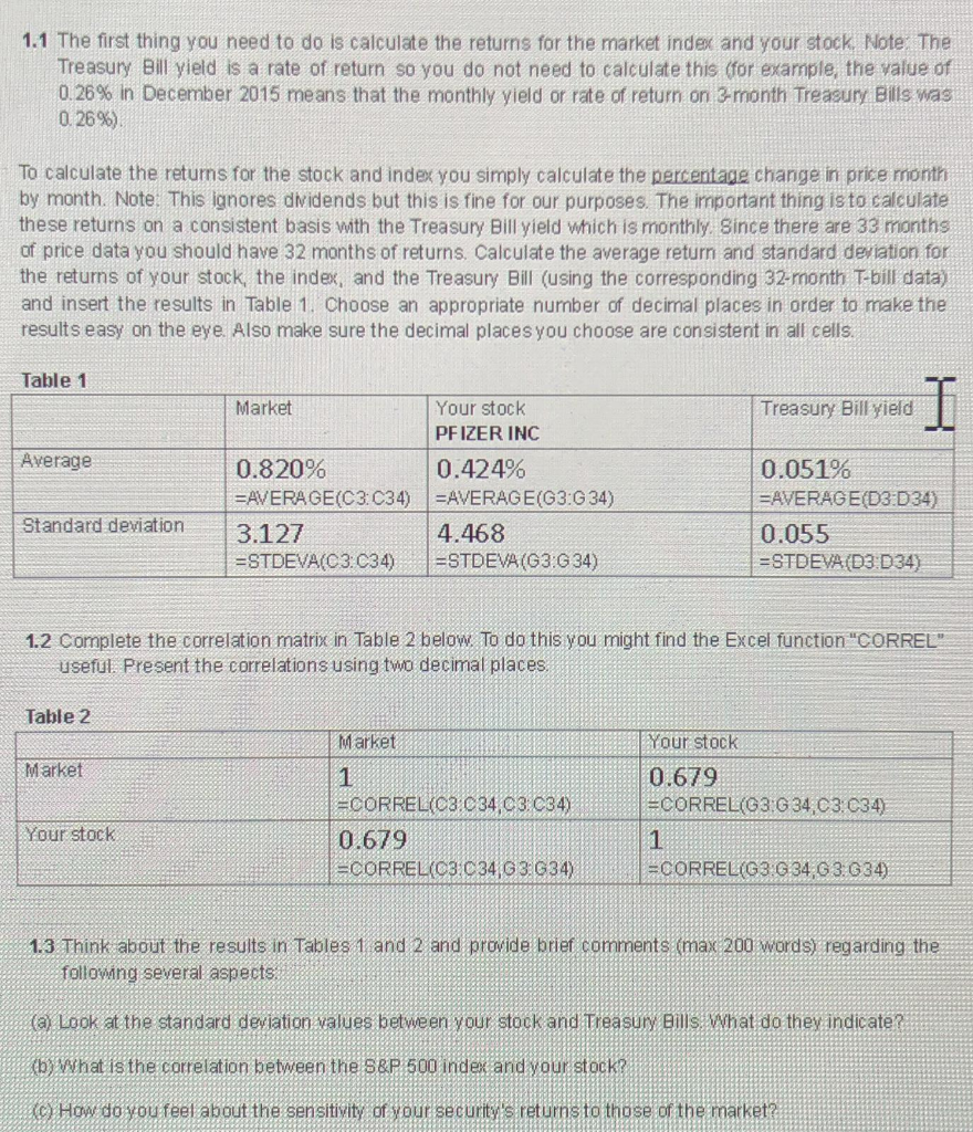  Just need 1.3 please. Data Provided 1.1 The first thing you