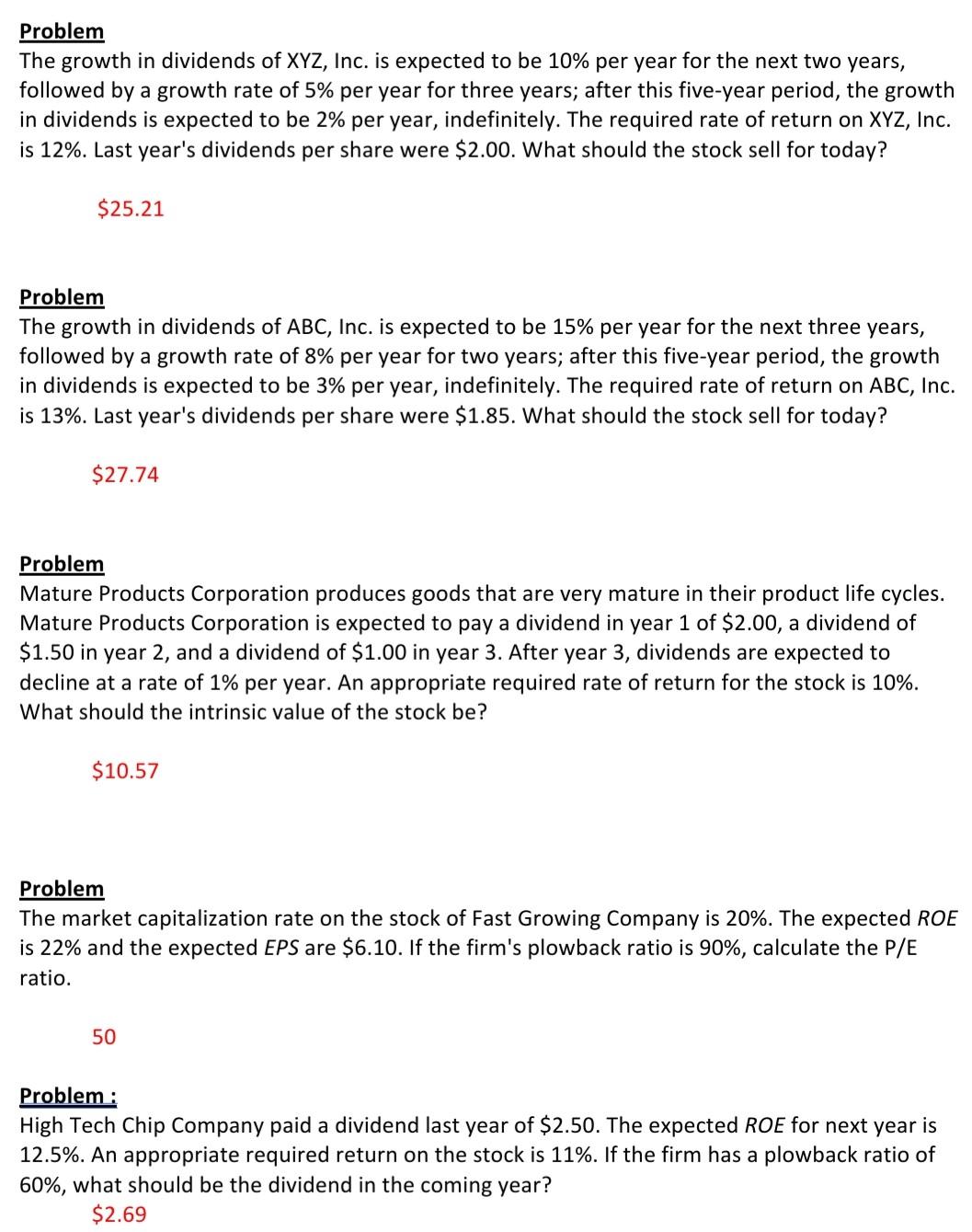  Please explain the answer in simple form. Problem The growth in