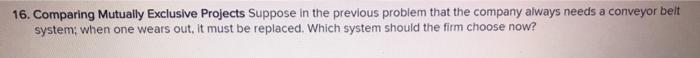  compute for system A: EAC and system B EAC 16. Comparing