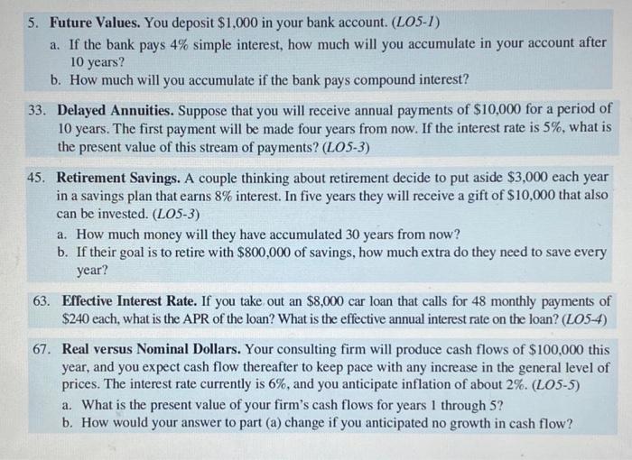 please help me answer these 5 questions! with steps! thank u 5.