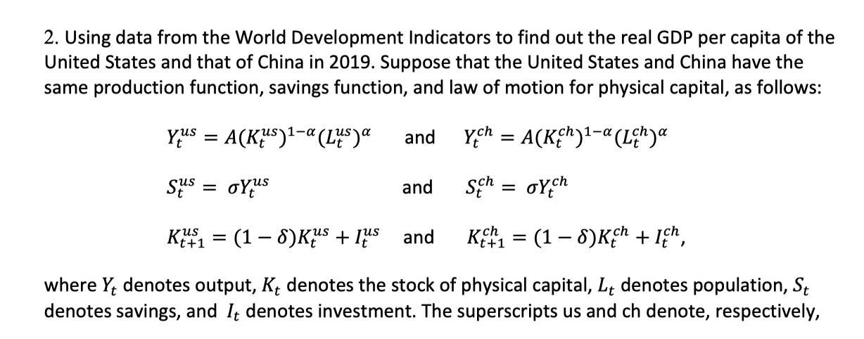  2. Using data from the World Development Indicators to find out