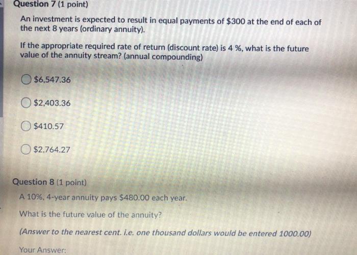 equal payments of $ 740.00 at the end of each semi-annual period