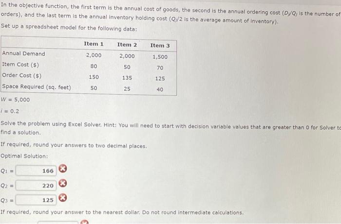 for controlling inventory and satisfying demand. Costs included in the model are