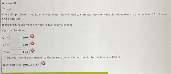 holding cost per unit, ordering cost and the cost of goods ordered.