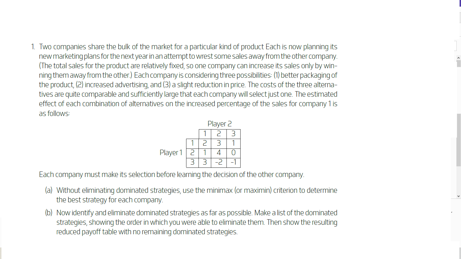 Decision Support Methods Unidade Curricular Game Theory Ano Letivo Data 08-12-2021 2021/2022
