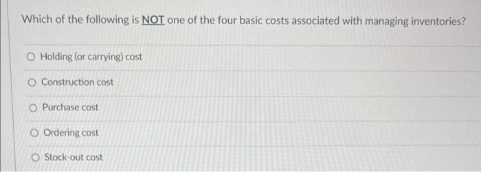 an item is to: minimize the annual total inventory cost for that