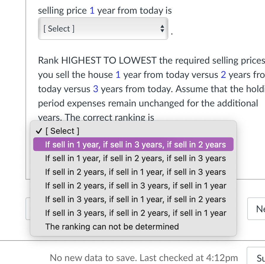 round anything. You are a professional real estate investor, and you are