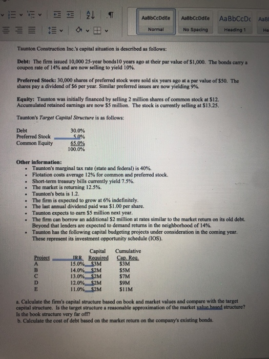  AaBbCcDdEe AaBbCcDdEe No Spacing AaBbCcDc AaB Heading 1 He Normal Taunton