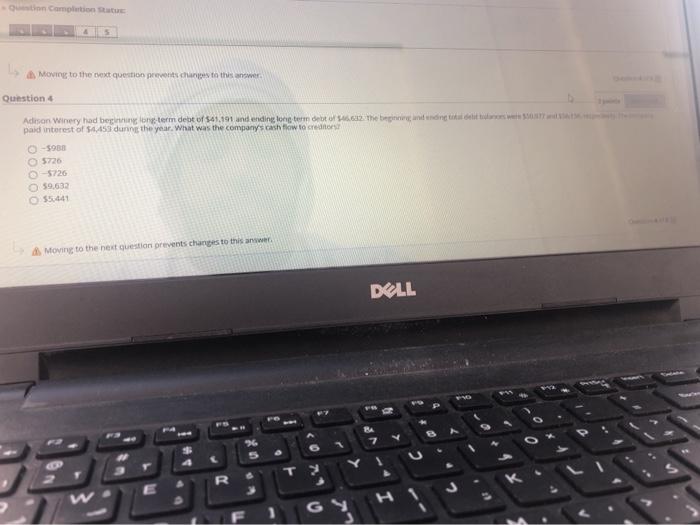  - Completion Moving to the text question prevent changes to this