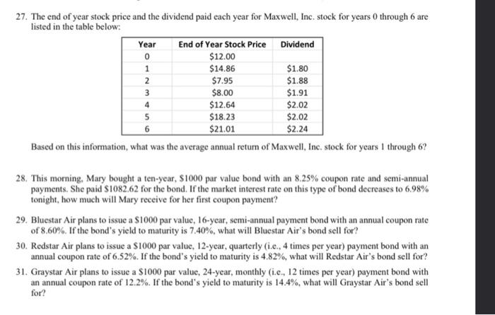 Please answer all questions! will thumbs up if right! 27. The end
