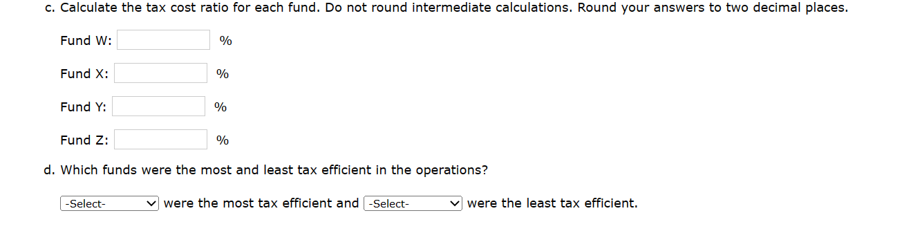 mutual funds: a. Calculate the portfolio turnover ratio for each fund. Do