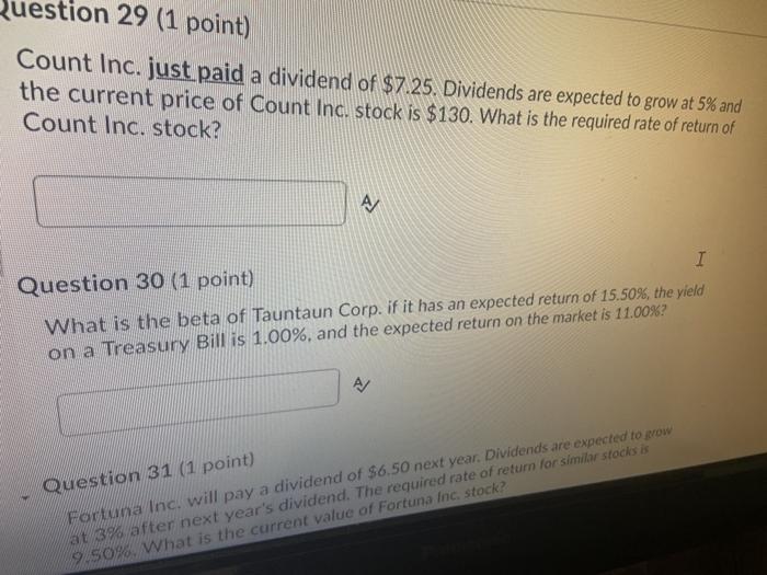  do all three for thumbs up Question 29 (1 point) Count