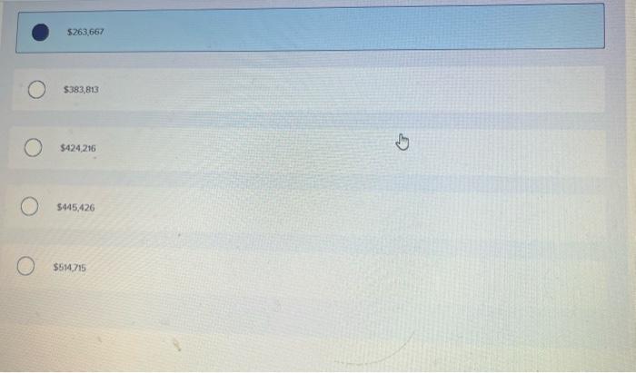 $7.9 million. The project will produce cash inflows of $1.63 million per