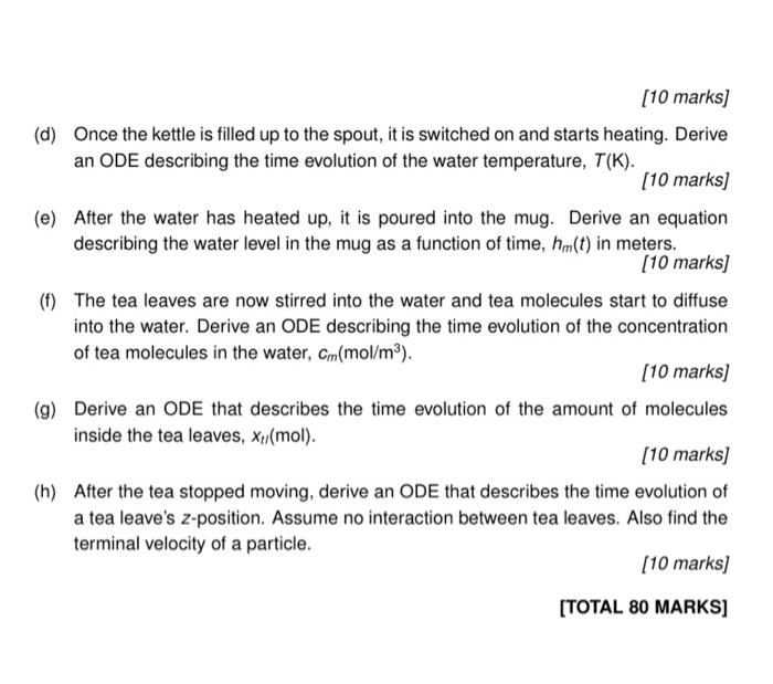 can then be created based on conservation of mass, momentum and energy