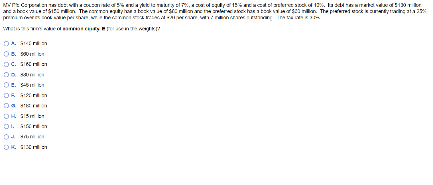 Q1 PLEASE ANSWER CORRECTLY AND PROMPTLY!! PLEASE SHOW ALL WORK!! MV Pfd