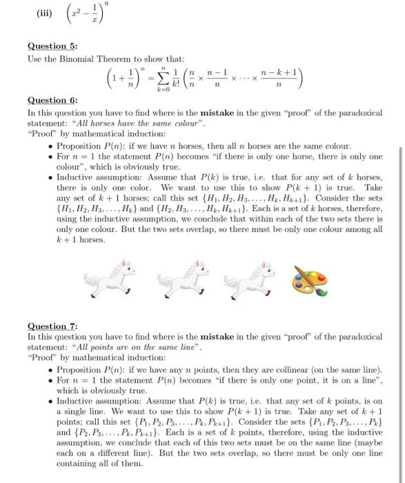 n2 : (n1)2=(n2)+(n+12) (2) Let k and r be two integers with