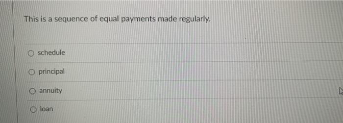 Php87,631.82 in 3 years? Php2,834.82 Php118,143.63 Php25,380.87 Php65,000.00 A Samsung Smartwatch is