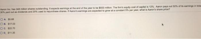 Flow Cash Flow A - 100 50 60 NA B -73 30