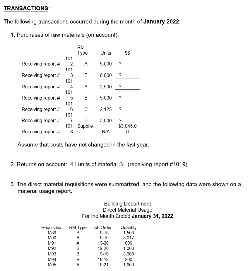 in London, Ontario. It uses a job order cost- ing system because