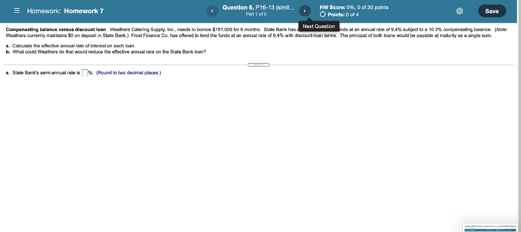  please answer all A-B. = Homework: Homework 7 Question 6, P16-13