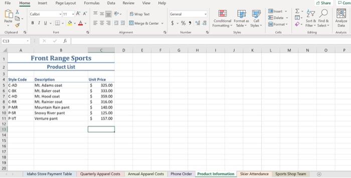  File Home Insert Page Layout Formulas Data Review View Help Share