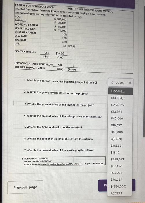 Deer Manufacturing Company is considering buying a new machine. The following operating