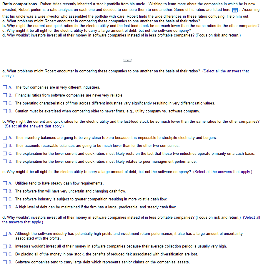 contents of the data table below into a spreadsheet.) Ratio comparisons Robert