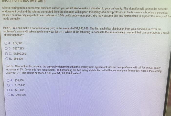 solve this questions including part A&B please for a thumbs up THIS