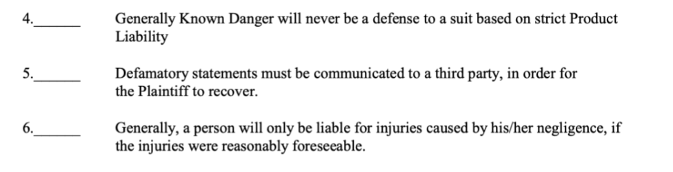  Generally known Danger will never be a defense to a suit