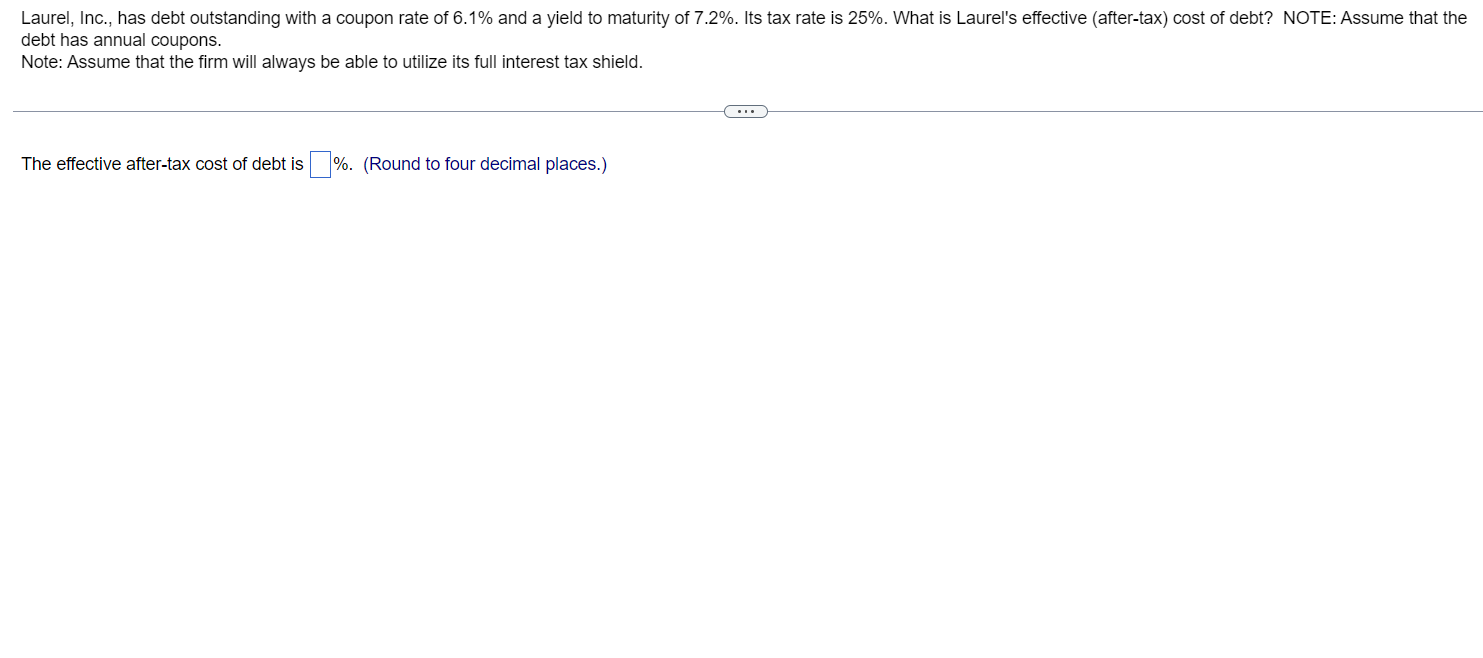 Q8 PLEASE ANSWER CORRECTLY AND PROMPTLY!! PLEASE SHOW ALL WORK!! Laurel, Inc.,