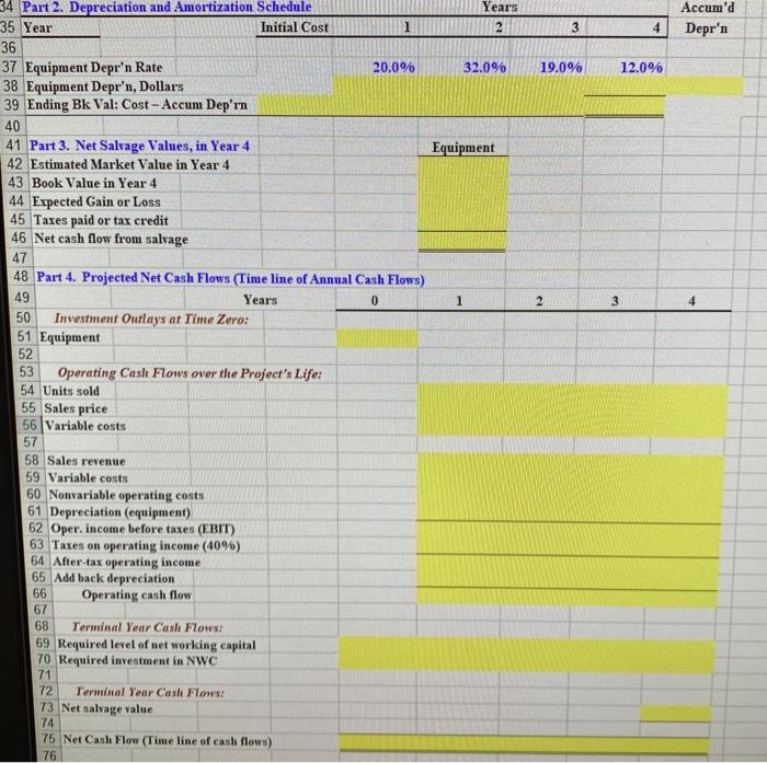 for corporations Internet activities. It would cost $10 million at Year 0