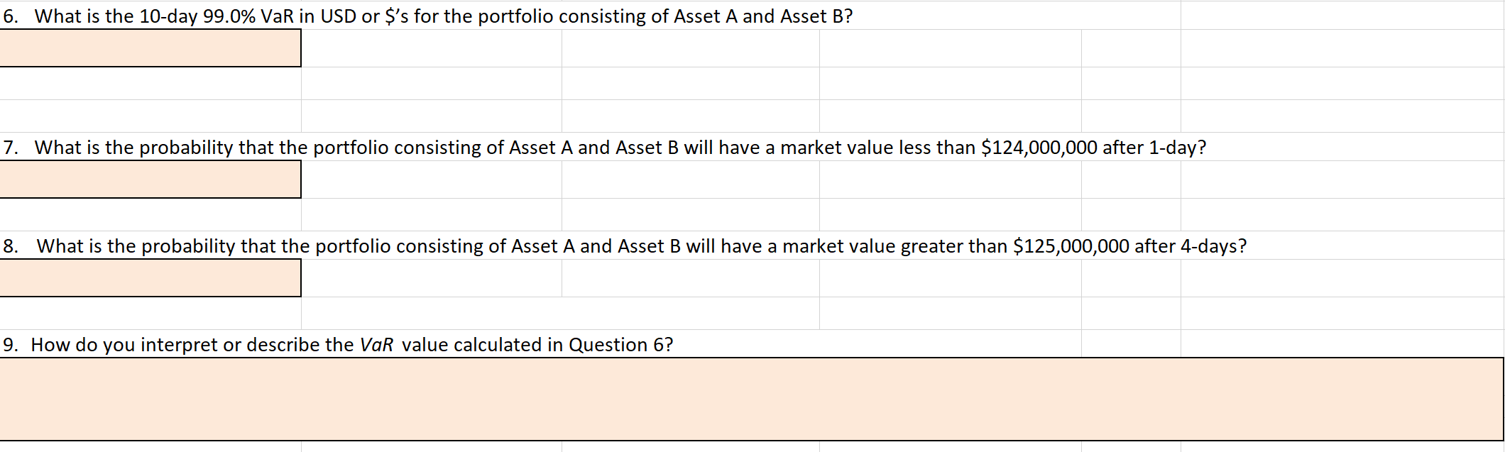 9. Asset Position Size Correlation (A,B) Annual Volatility or Annual Standard Deviation