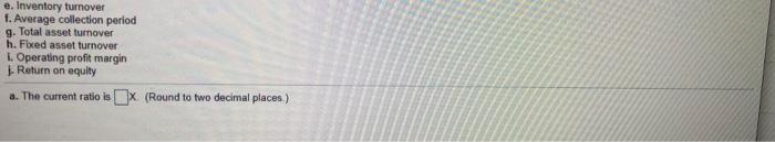  pls answer question E, F, G, H, I & J e.